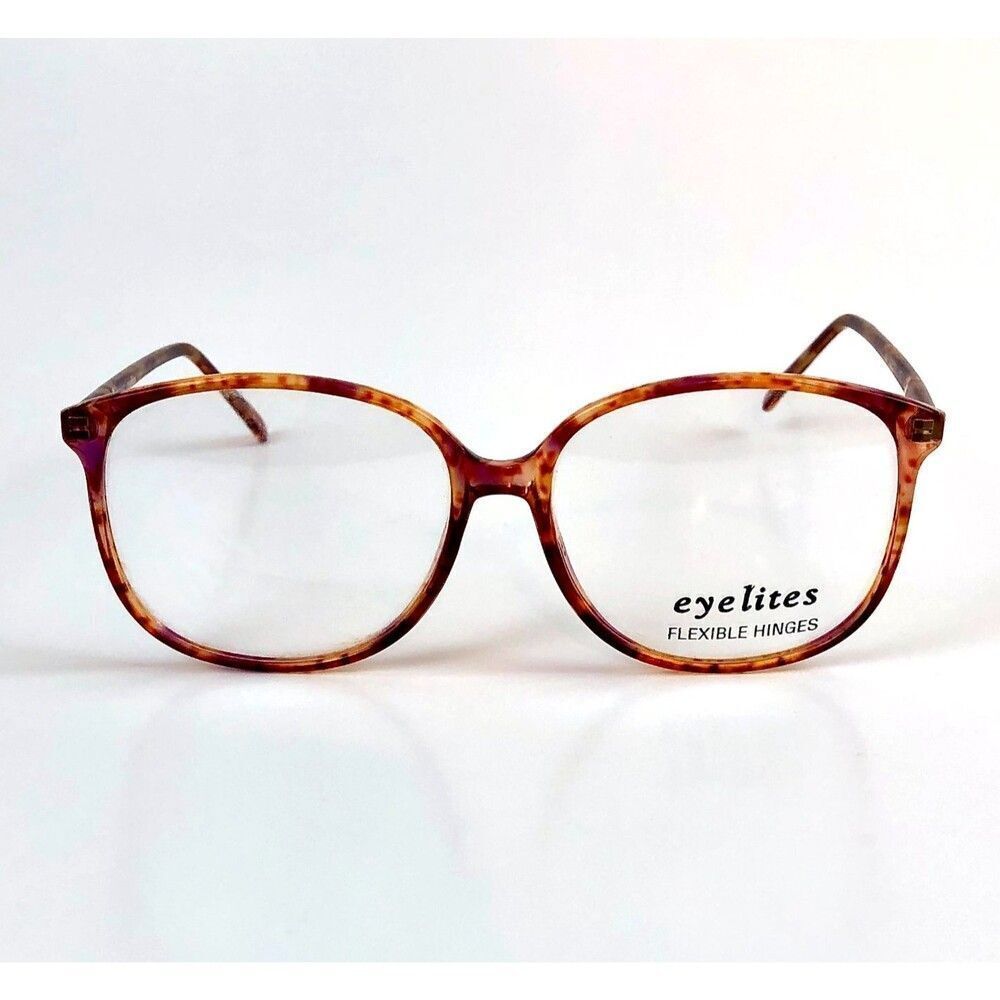 Vtg Dollond & Aitchison Glasses Frames Tortoise Eyelites Flex Hinges 52-19-145